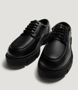 Moss Maison Men's Classic Chunky Derby Shoes Black (ID#MM-CCD-BLK)